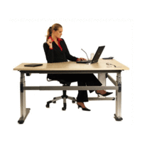 Electric 3 Sit-To-Stand Corner Workstation