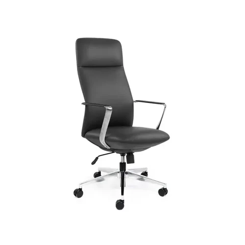 EO Boardroom Chair - High Back - Black & Tan Leather