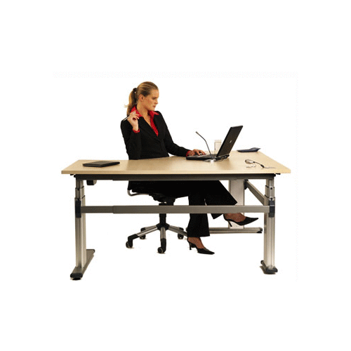 Electric 3 Sit To Stand Corner Workstation