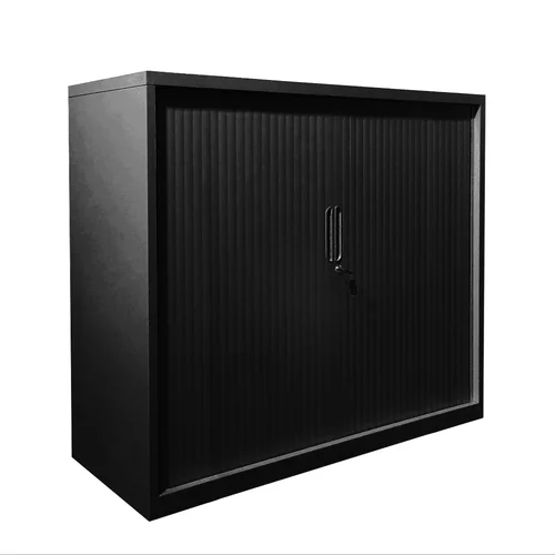 Premium Tambour Cupboard (BLACK) - 1200mm wide